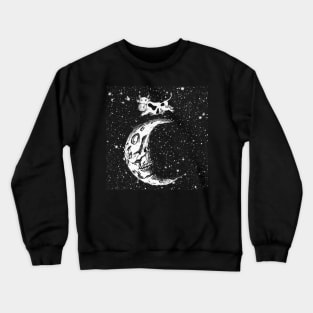 Cow, Moon. No more needs to be said Crewneck Sweatshirt